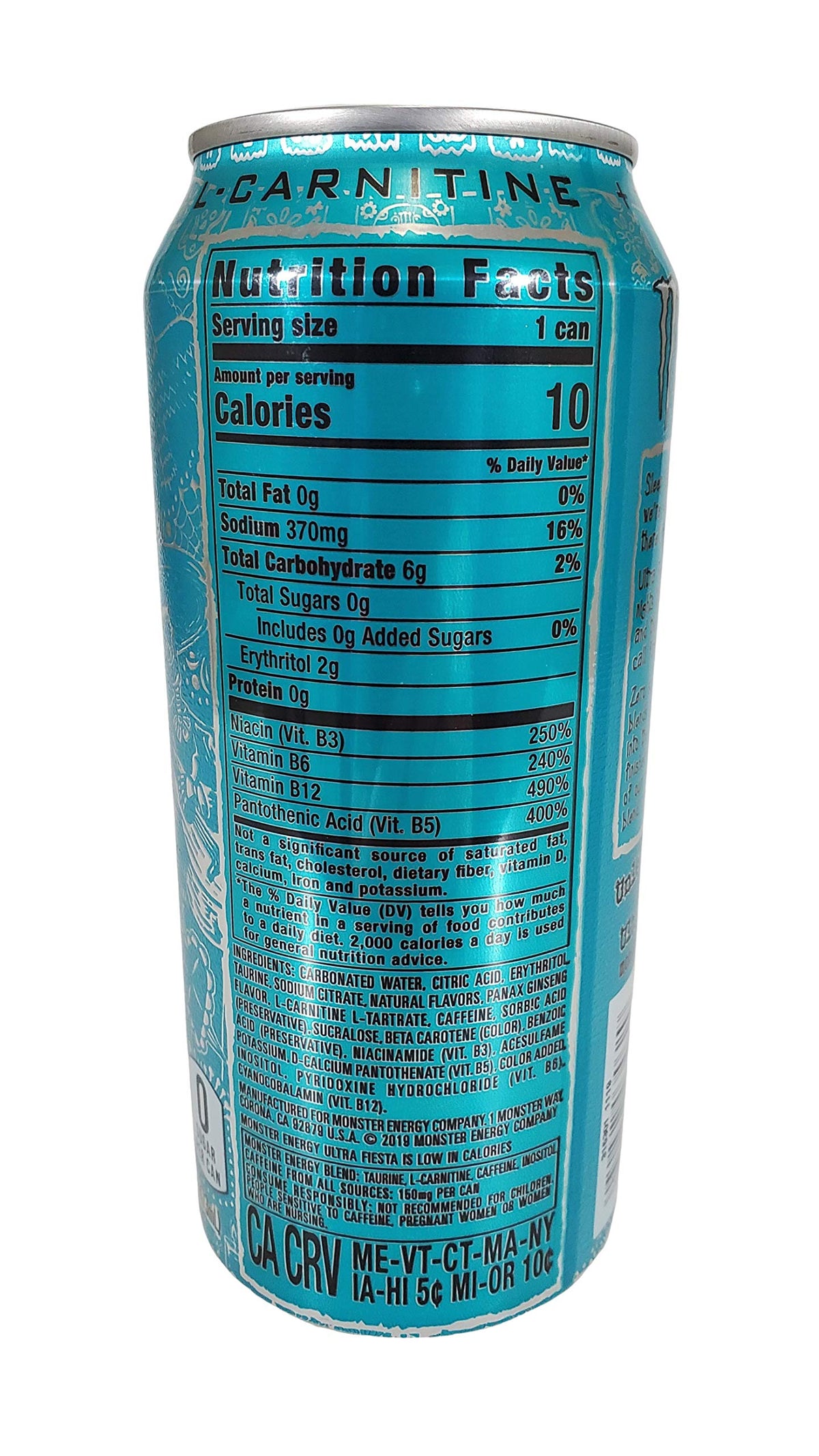 Monster Energy Ultra Zero Sugar Energy Drinks 16 ounce cans (Vareity Pack 2, 6 Cans)