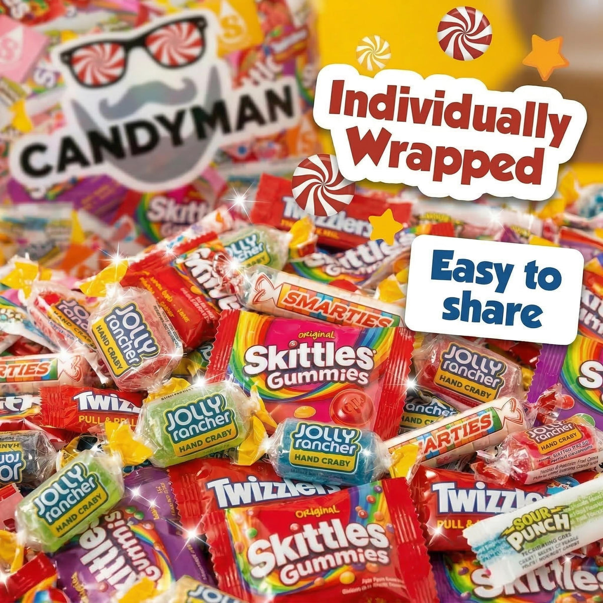 CANDYMAN Candy Variety Pack, Bulk Candy, Piñata Candy, 2 lb