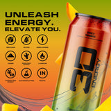 3D Sugar Free Energy Drink, Spicy Mango, 16oz Cans, 12 Pack