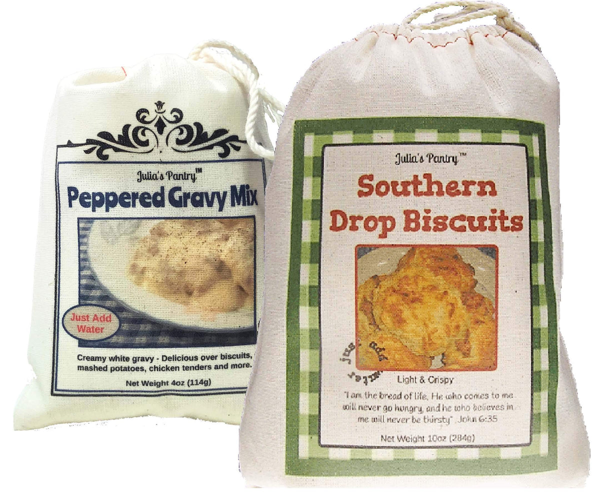 Southern Biscuits and Peppered Gravy