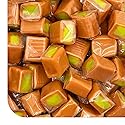 Caramel Cubes Candy - 2 Pound Pack (150 Count) - Green Apple Filling - Individually Wrapped