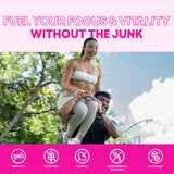 EBOOST SUPER FUEL Healthy Energy Drink - Blue Raspberry: 12 Healthy Energy Drinks - Focus & Productivity - 110 mg Caffeine + Nootropics
