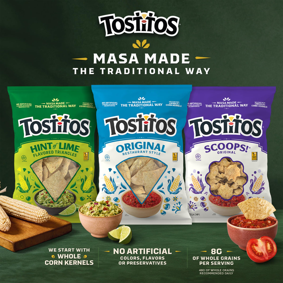Tostitos Tortilla Chips, Original Restaurant Style, Party Size, 17oz Bag