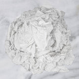 SupremePlus Recycled White T-Shirt Cleaning Rags (25 lbs. Box) - Shop Rags Bulk for Oil, Stain, Grease, Paint, and Auto Cleaning, Multipurpose White