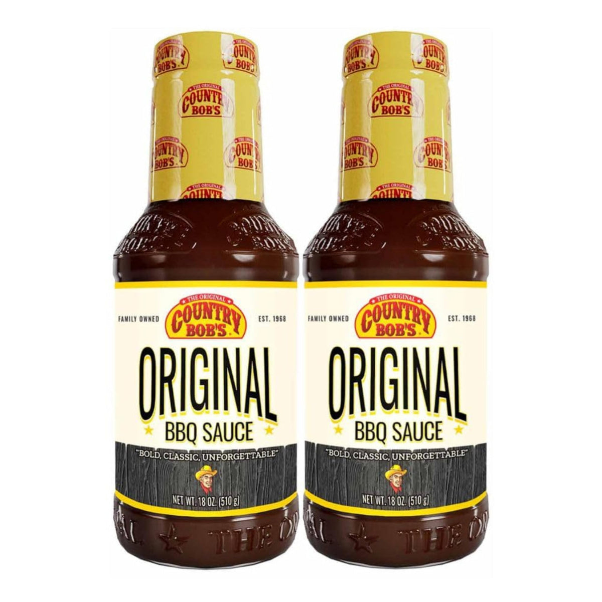 Country Bob's - Original Barbecue Sauce - 18 oz (Pack of 2)