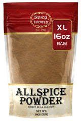 Spicy World Allspice Ground 16 Ounce - Huge 1 Pound Value Pack - All Spice Powder