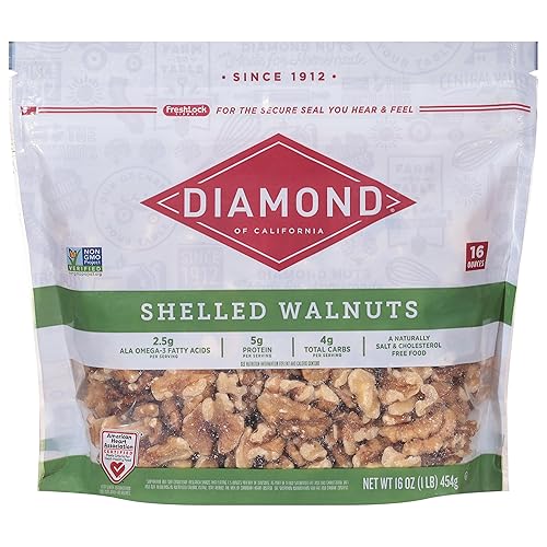 Diamond of California Shelled Walnuts 16 oz