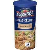 Progresso Bread Crumbs, Garlic and Herb, Cooking Ingredient, 15 oz