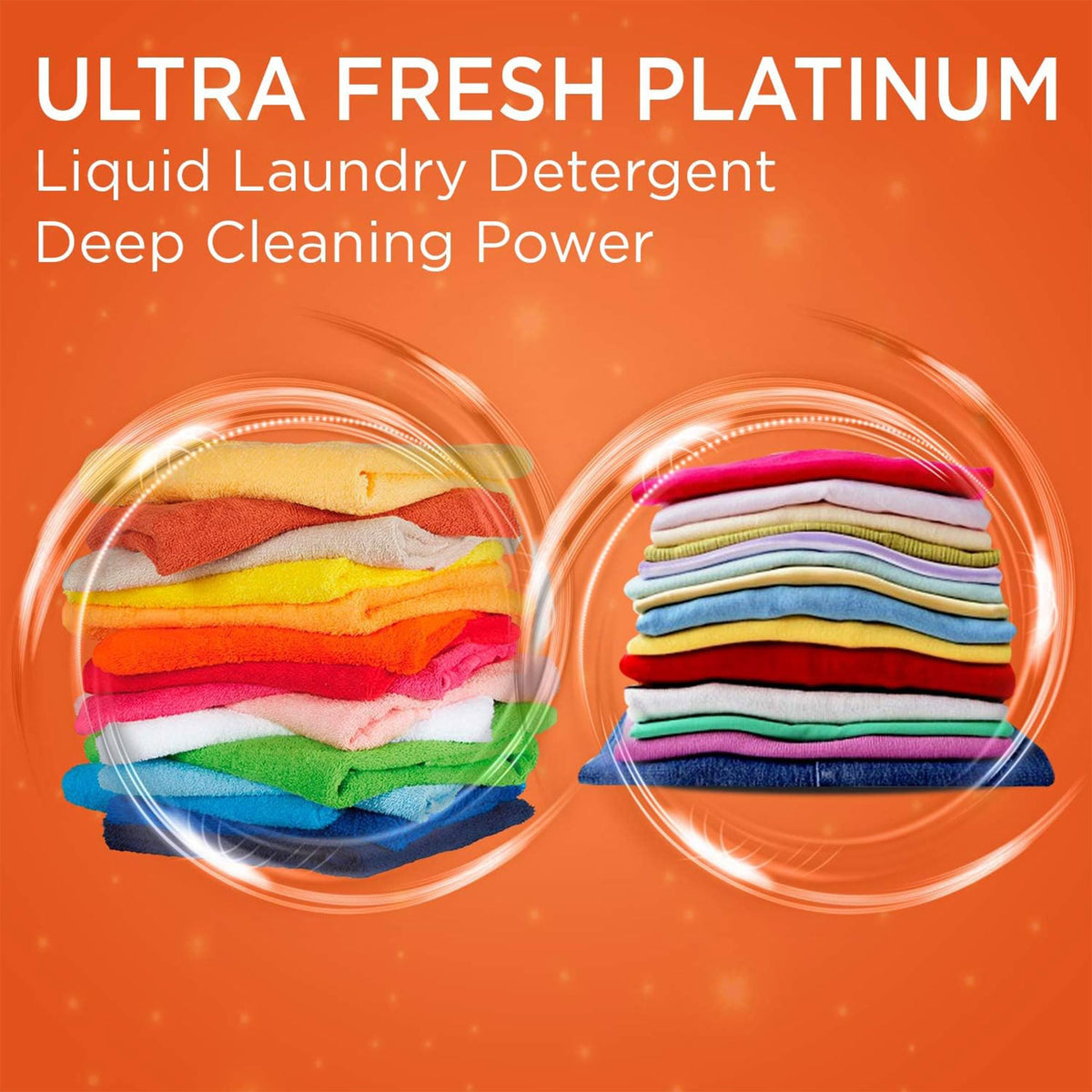 Ultra Fresh 6X Platinum 5 Gallon Laundry Detergent Liquid for All Machine Types with Easy Dispensing Pump, Up to 640 Loads, Original Blue (2 Pack)