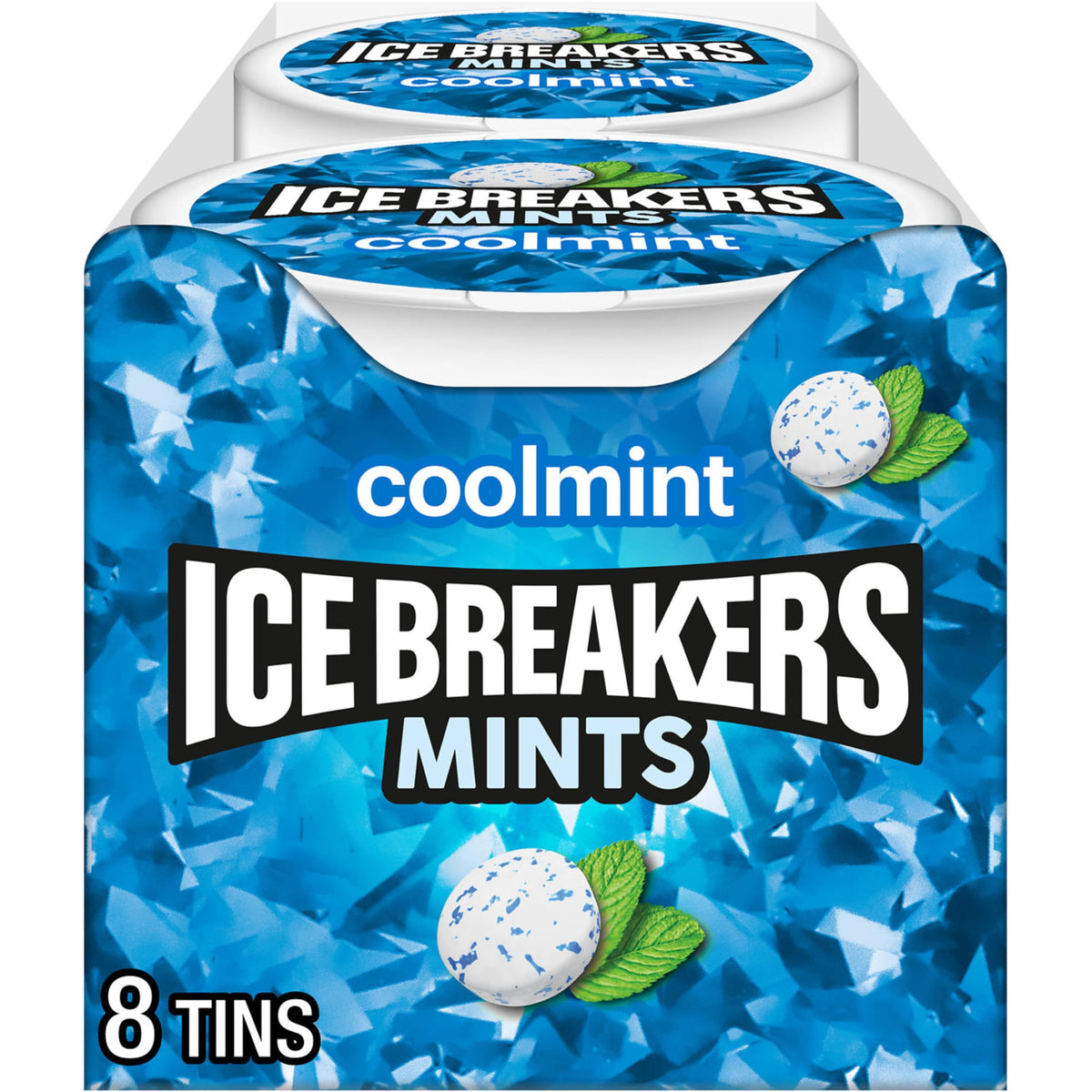 ICE BREAKERS Coolmint Sugar Free Mints Tins, 1.5 oz (8 Count)