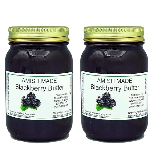Amish Jam - Two 18 Oz Jars (Blackberry Butter)