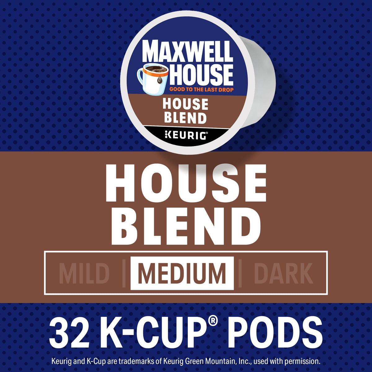 Maxwell House House Blend Medium Roast K-Cup® Coffee Pods (32 ct Box)