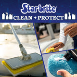 STAR BRITE Scrub Pad Kit - 3 Different Textured Scouring Pads & Interchangeable Handle (040023PW)
