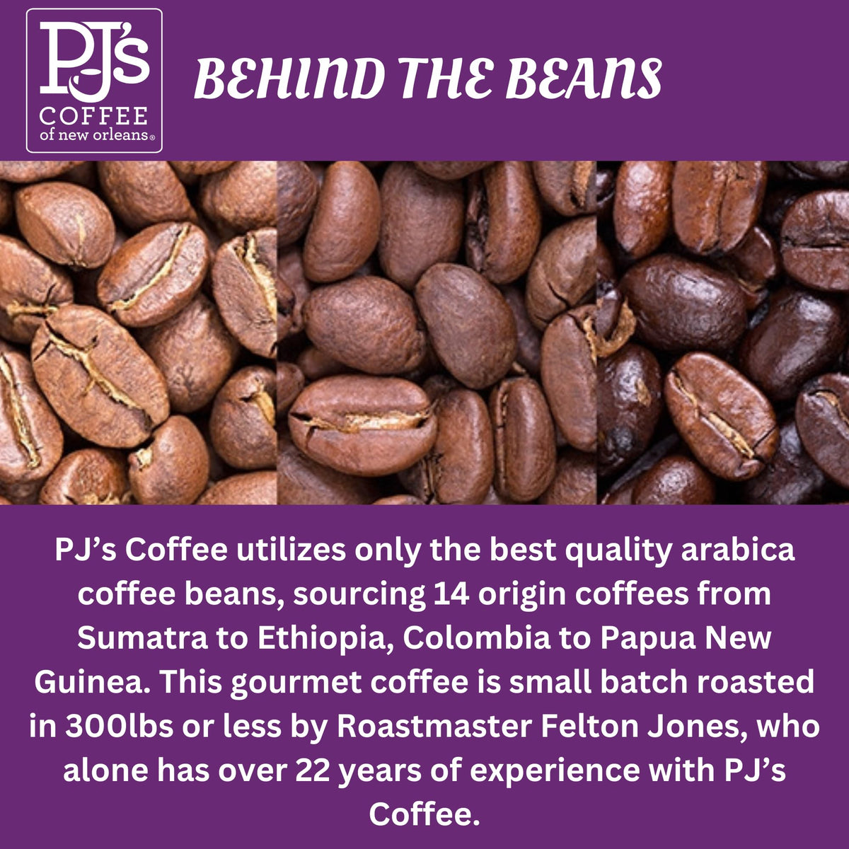 PJ's Coffee - French Roast (Pack of 1 - Ground Coffee)