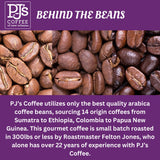 PJ's Coffee - French Roast (Pack of 1 - Ground Coffee)