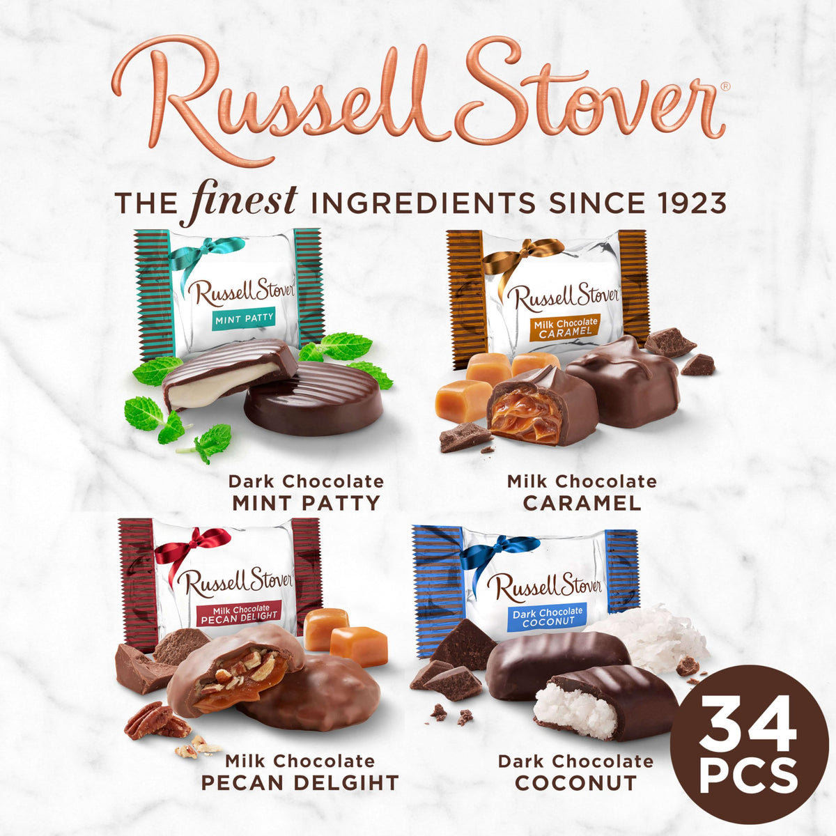 Russell Stover Assorted Chocolates, 18.4 Ounce Bag