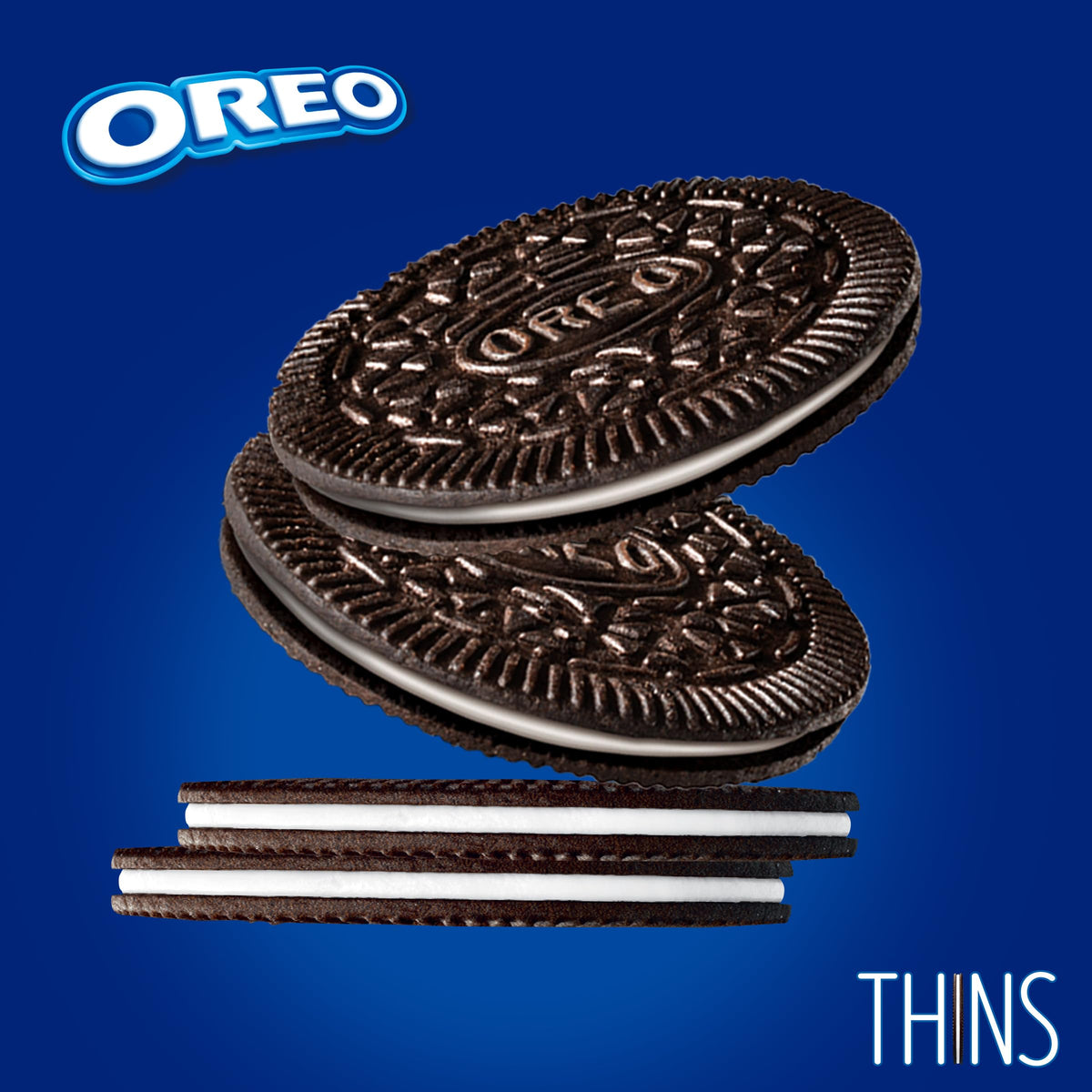 OREO Thins Chocolate Sandwich Cookies, 9.1oz