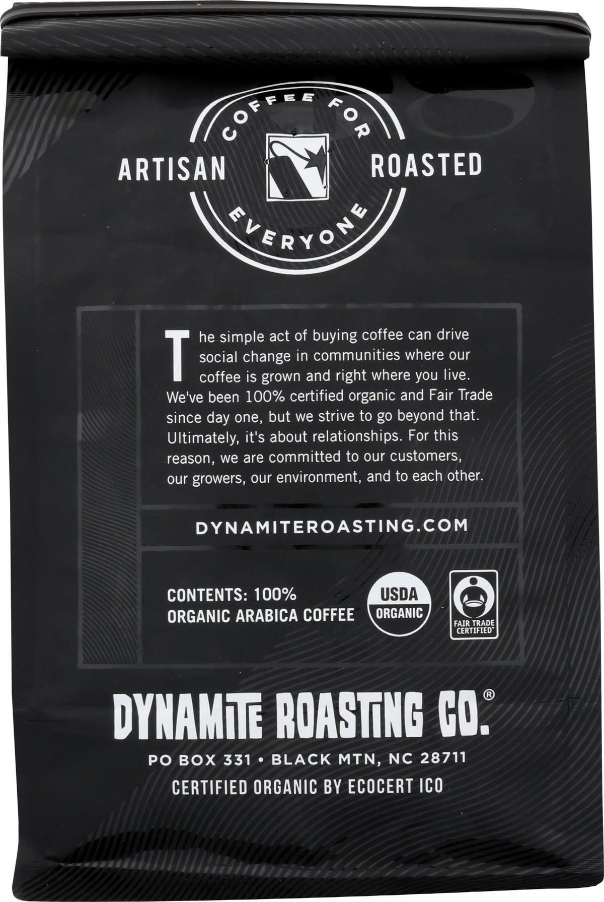 Dynamite Roasting, Coffee Sumatra Organic, 12 Ounce