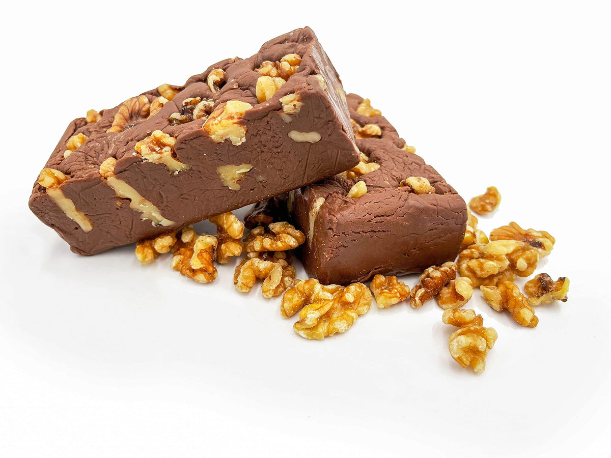 Uncle Butch’s Chocolate Walnut Fudge Candy - Chocolate Fudge Freshly Made in Small Batches with Real Butter - Creamy, Decadent, Handcrafted