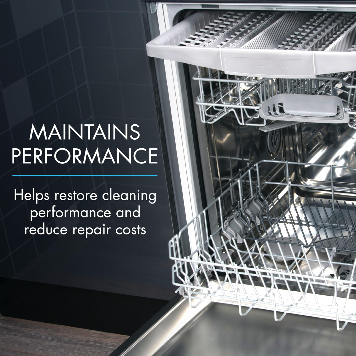 Glisten Dishwasher Magic Machine Cleaner and Disinfectant 2-Pack and Washer Magic Washing Machine Cleaner