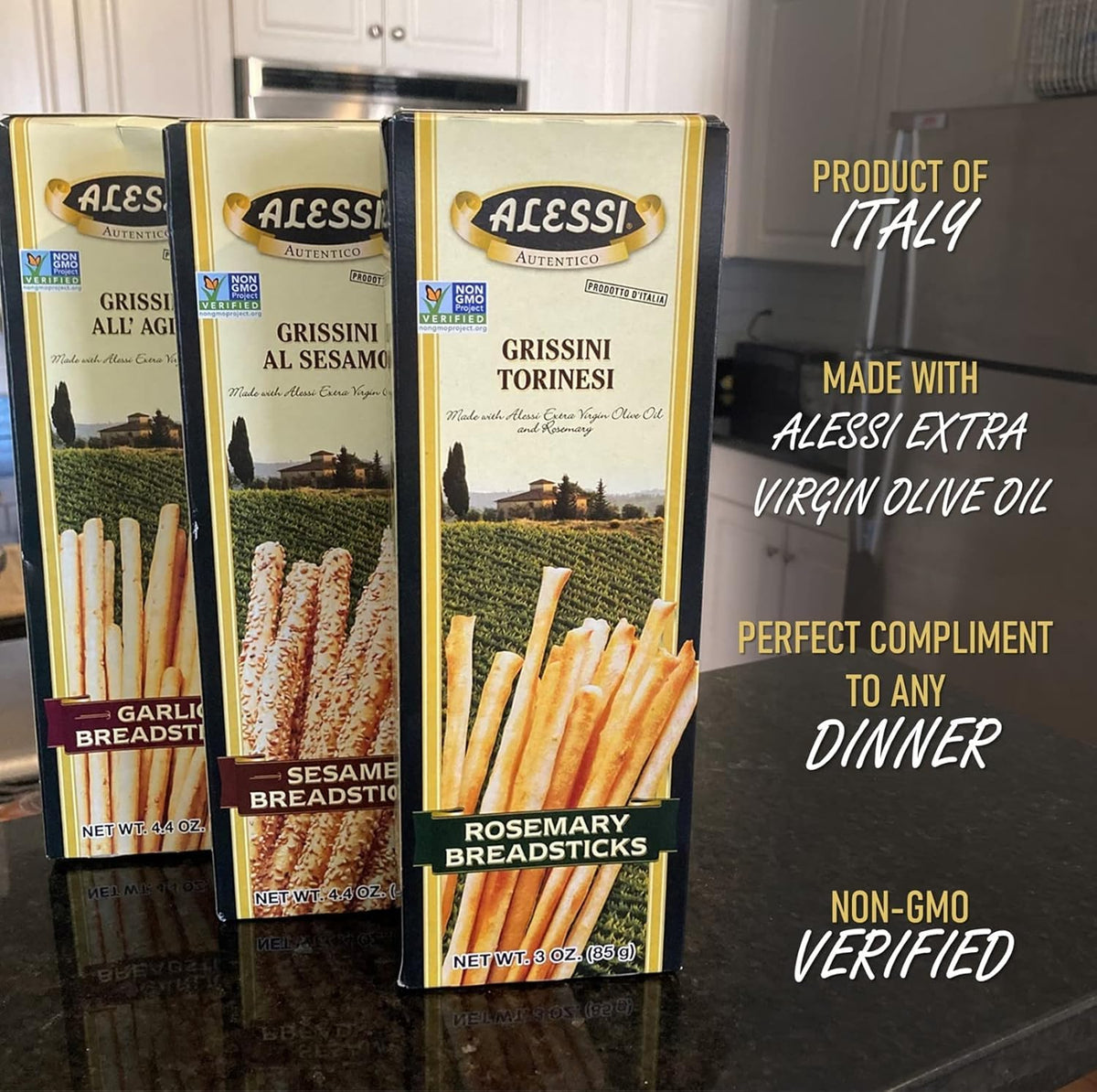Alessi Thin Breadsticks - 3 oz