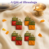 LOVENSPIRE Handbag Style Mini Haldi Kumkum Packets for Pooja Thali - Decorative Sindoor & Turmeric Powder Combo for Wedding & Housewarming Favors