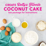 Duncan Hines Dolly Parton's Favorite Southern-Style Coconut Flavored Cake Mix, 15.25 oz.