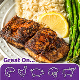 Cajun's Choice Blackened Seasoning - 2.75 oz Jar, Pack of 2, All Natural, Low Salt, Gluten-Free - Authentic Louisiana Spice for Fish & BBQ