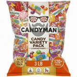 Candyman Candy Variety Pack, 1 lb, Individually Wrapped Bulk Candy