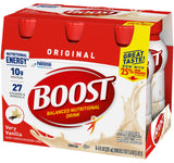 Boost Original Nutritional Energy Balanced Nutritional Drink (6 Count (Pack of 2), Vanilla)