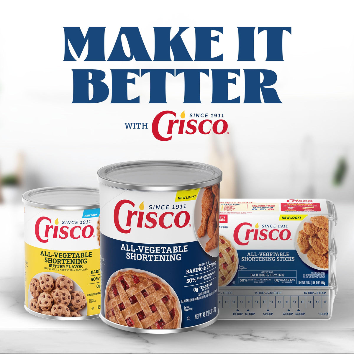 Crisco All-Vegetable Shortening, 6 Pounds