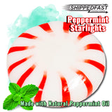 ShippedFast Peppermint Starlights Hard Candies, Real Peppermint Oil Infused Candy Mints, 2 Pound Bag