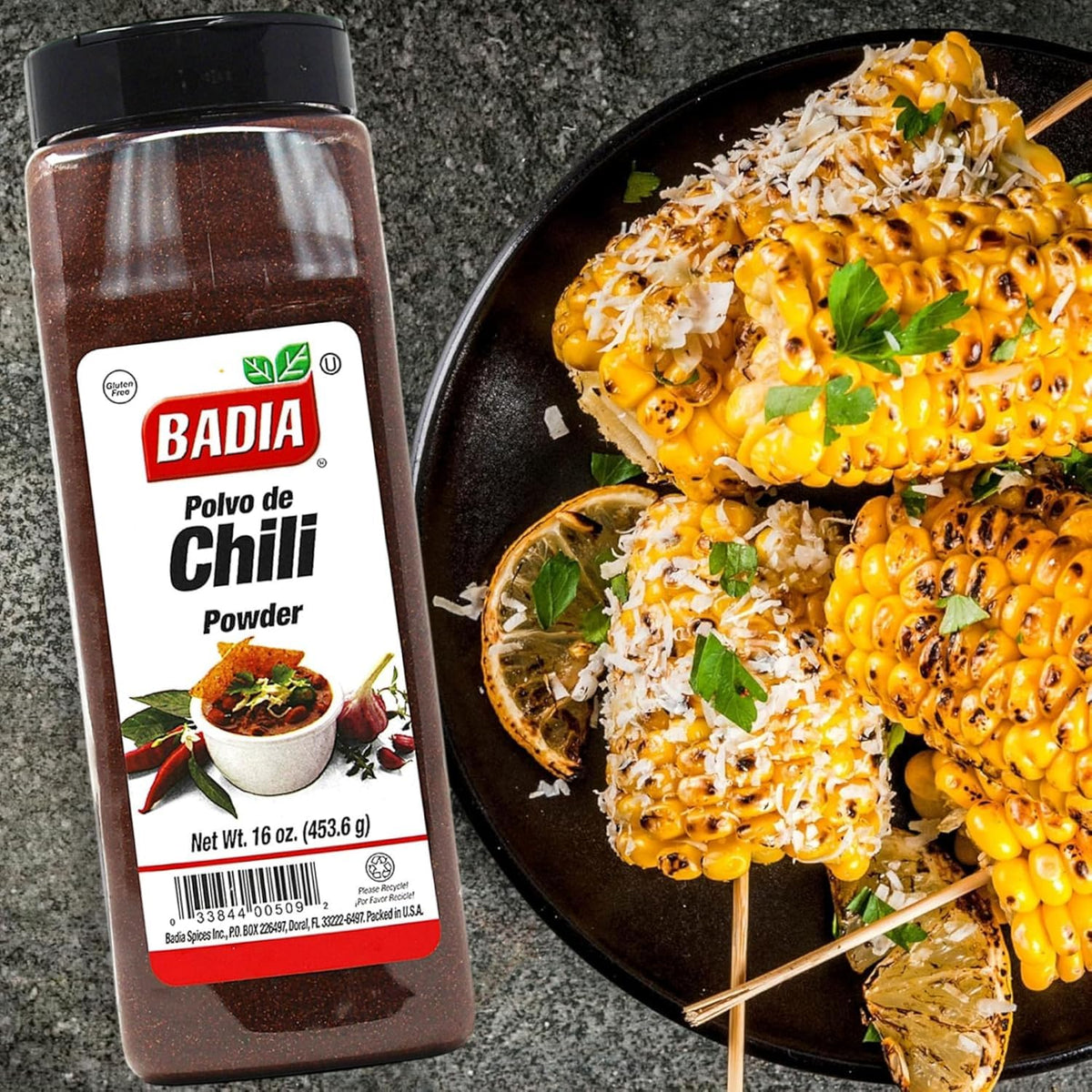 Badia Chili Powder, 16 Ounce (Pack of 6)
