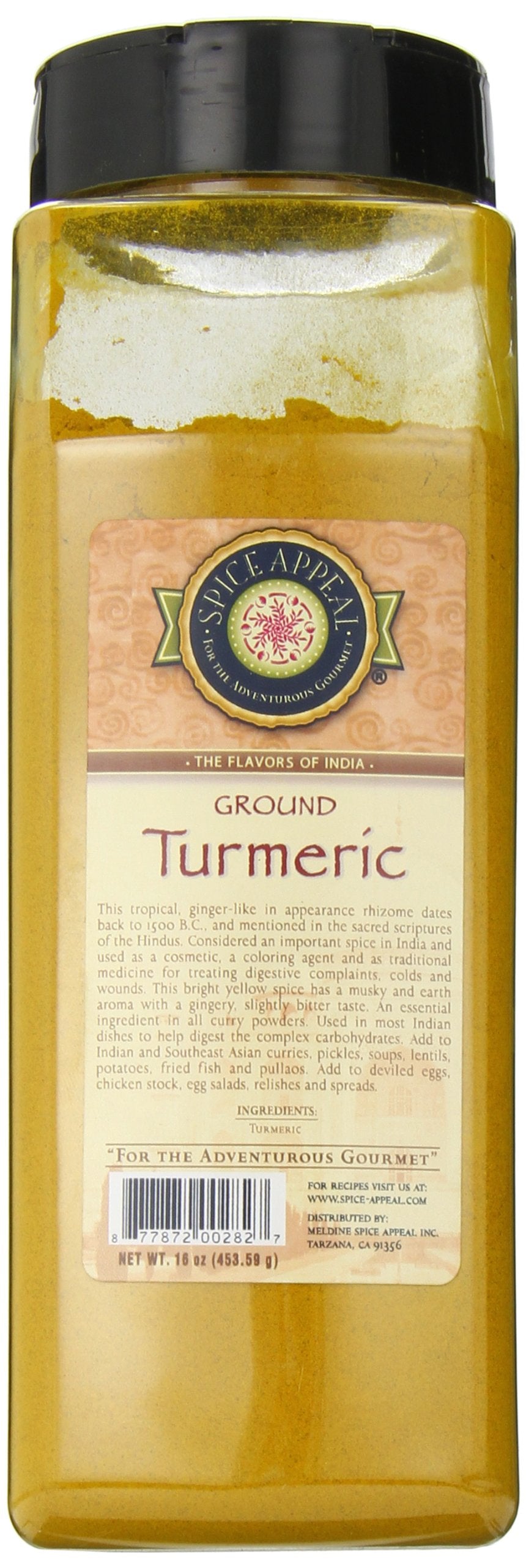 Spice Appeal Turmeric Ground, 16 Ounce