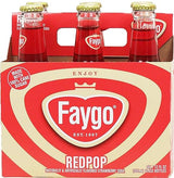 Faygo Redpop strawberry flavored soda, 12-fl. oz. glass bottles, 6-pack