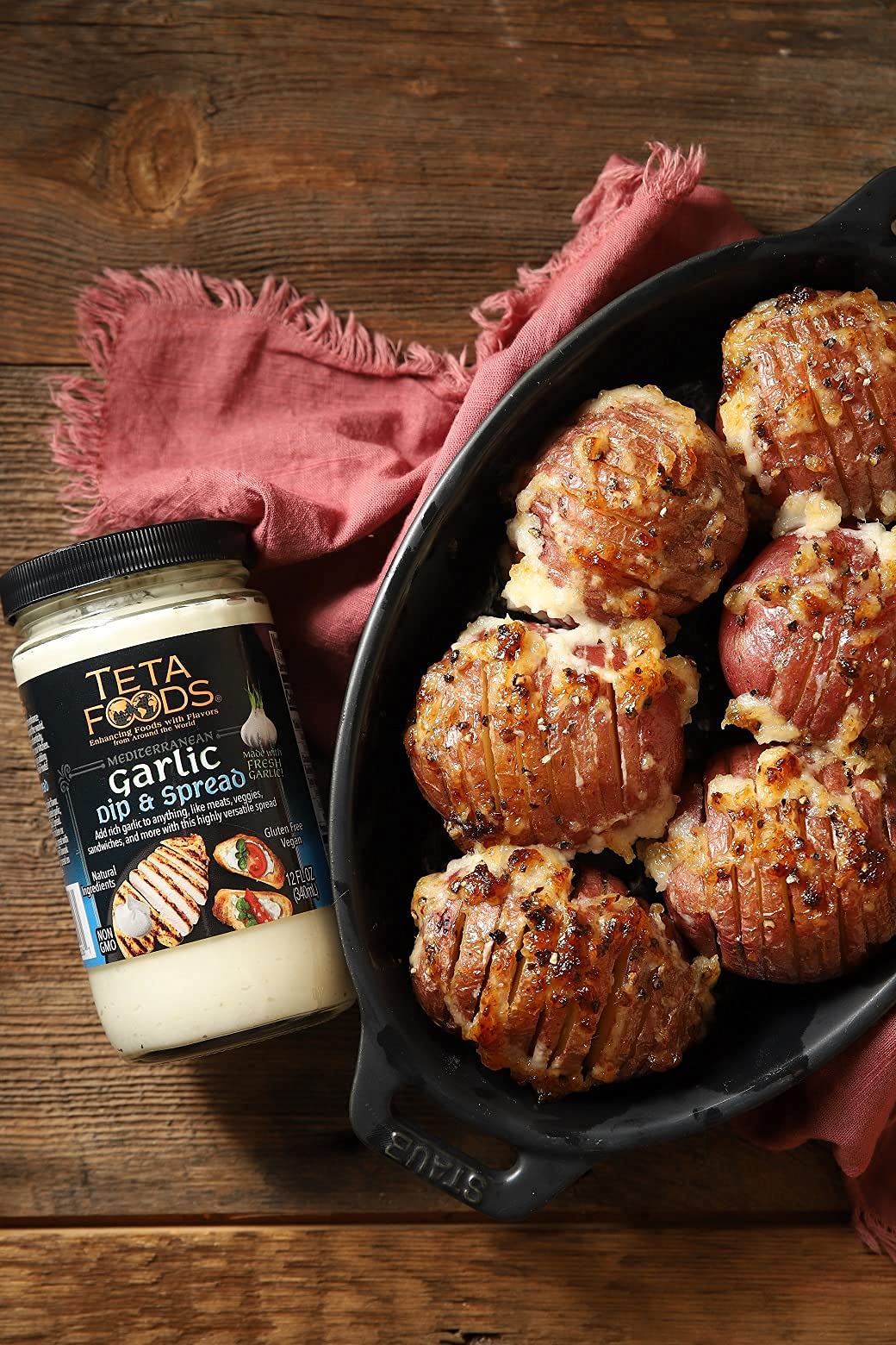 Teta Foods Mediterranean Garlic Dip and spread 32oz Toum