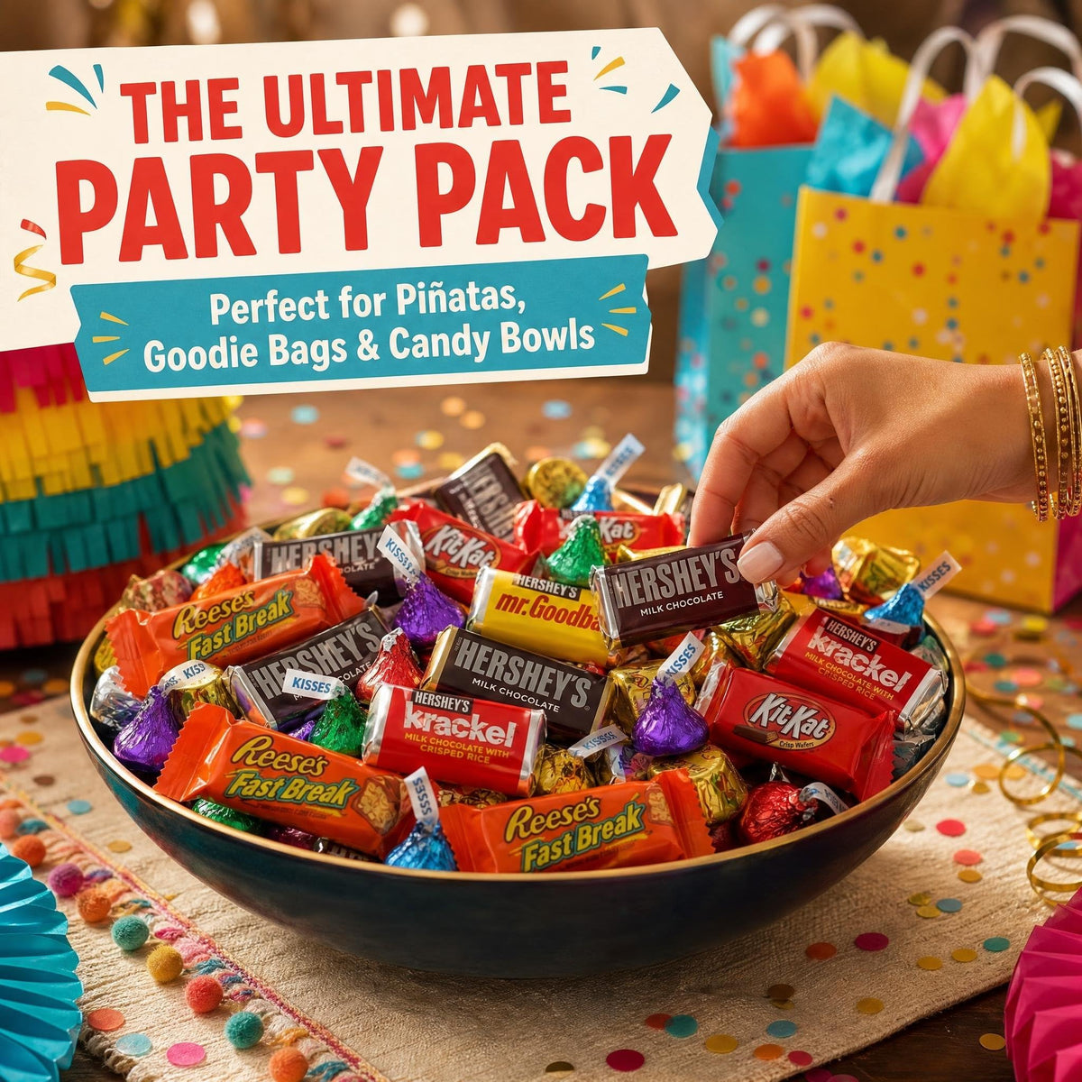 Big Mama Candy Bulk Snack Size Chocolate Mix 20 lb Wrapped