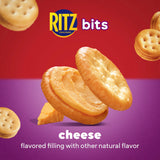 RITZ Bits Cheese Sandwich Crackers, Lunch Snacks, 12 Snack Packs