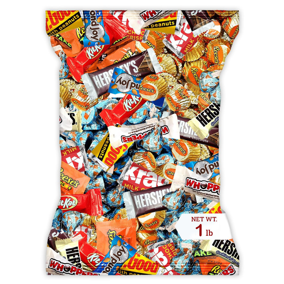 Bulk Chocolate Assortment Variety Pack - Chocolate Candy Variety Pack -1 lb Bag of Milk, Dark, Bars and more! Bulk Candy Mix for Treat Bags (1 LBS)