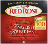 Red Rose English Breakfast Tea, 40 ct
