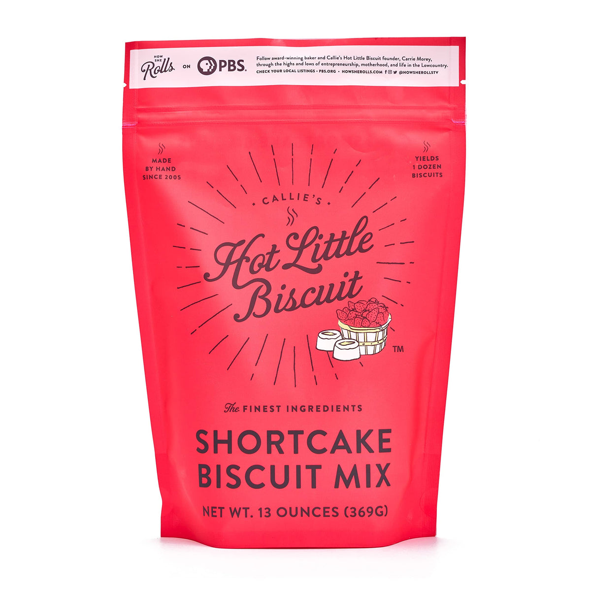 Callie's Hot Little Biscuit Shortcake Biscuit Mix | Fast, Easy, Delicious | 2 Bags of Biscuit Mix | 13oz per bag | Makes 24 Shortcake Biscuits