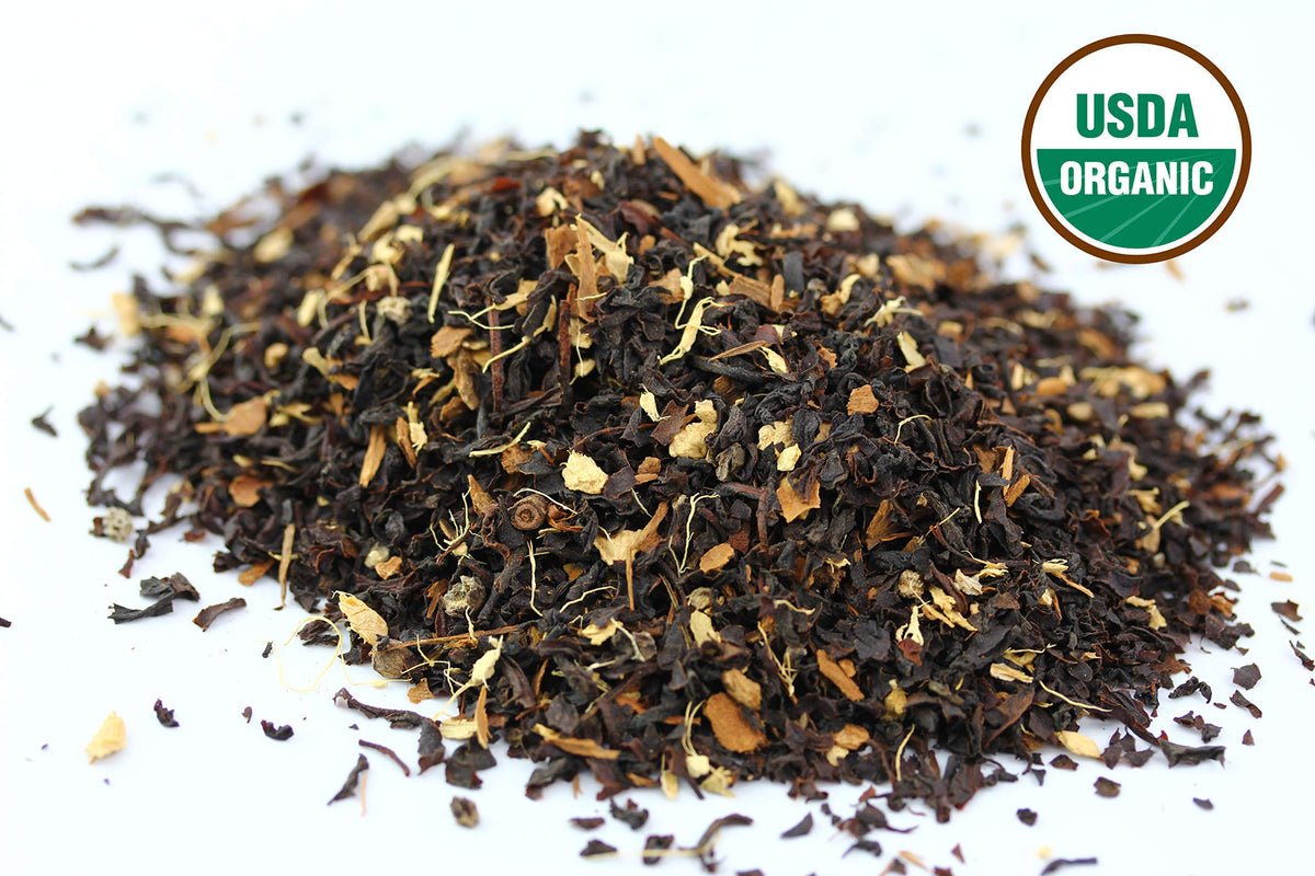 Classic Chai Tea Loose Leaf | CEYLON (110+ Cups) | 100% CERTIFIED ORGANIC Chai Ingredients| Black Tea, Cinnamon, Cardamom, Cloves & Black Pepper |