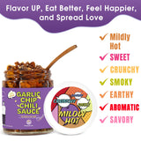 SAUCE UP Original Garlic Chip Chili Sauce - 3 Pack (6oz) | Super Crunchy, Savory & Garlicky | Premium Chef-Curated, Plant-Based, Gluten-Free, Non-GMO