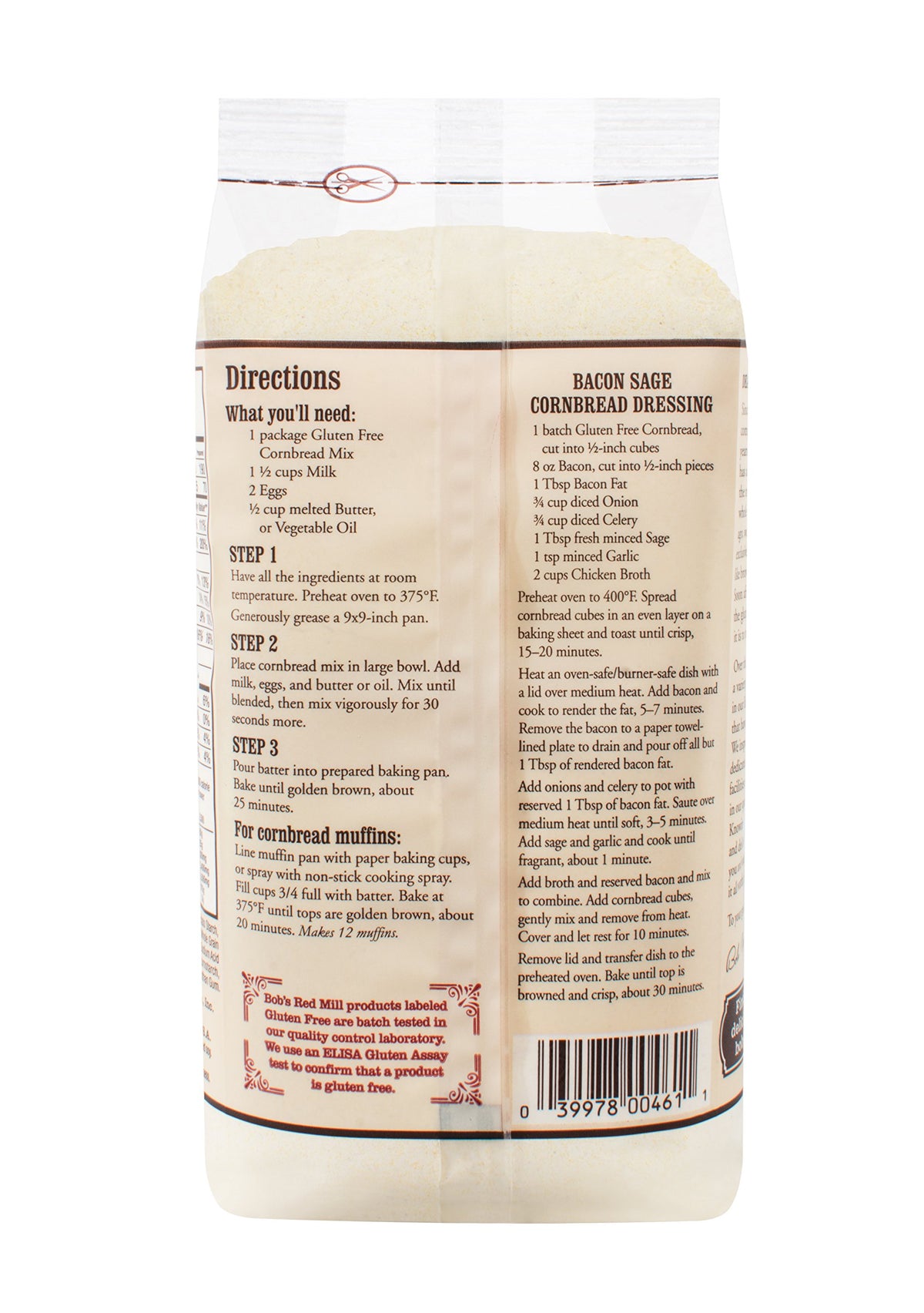 Bob's Red Mill Gluten-Free Cornbread Mix, 20-Ounce Units (Pack of 4)