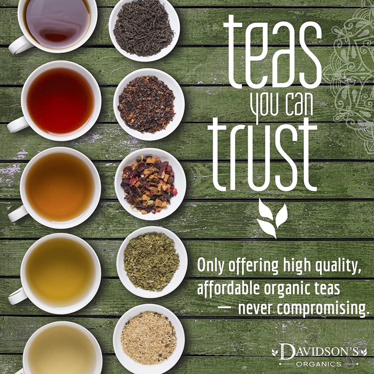 Davidson's Organics, Moringa Mango Peach, Loose Leaf Tea, 16-Ounce Bag