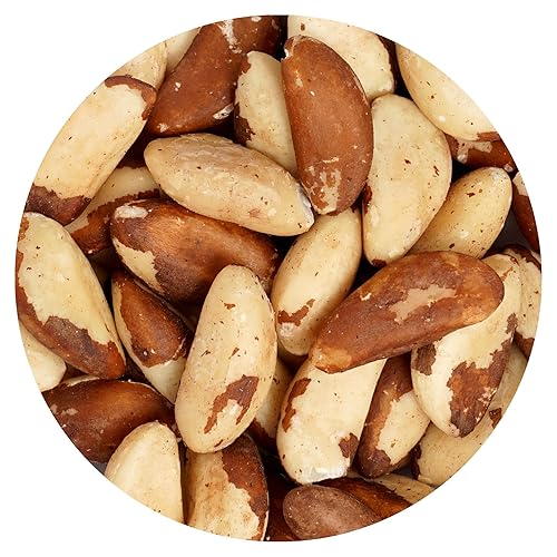 Raw Brazil Nuts, 1 Pound Bag, No Shell, Whole, Hampton Distribution