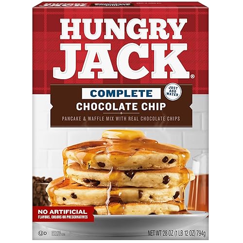 Hungry Jack Complete Chocolate Chip Pancake & Waffle Mix 28 oz