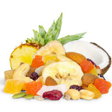 Tropical Mix Trail mix by It’s Delish, 1 Lb (16 Oz) Bag | High Energy Boost Fruit and Nut Healthy Snack Medley with Protein & Vitamins with Mixed Nuts