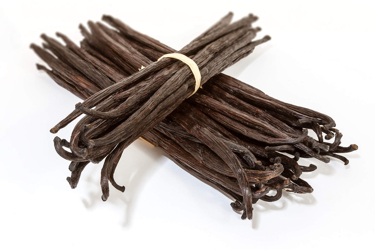 Sri Lankan Vanilla Beans Whole Grade A Vanilla Pods for Homemade Vanilla Extract, Baking, Ice Cream, Flavoring, & Vanilla Powder (25 Pack)