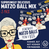 The Matzo Project Matzo Ball Mix, Natural, Vegetarian, No MSG, Nut Free, 3-Pack, 4.5oz Boxes, Kosher but NOT Kosher for Passover